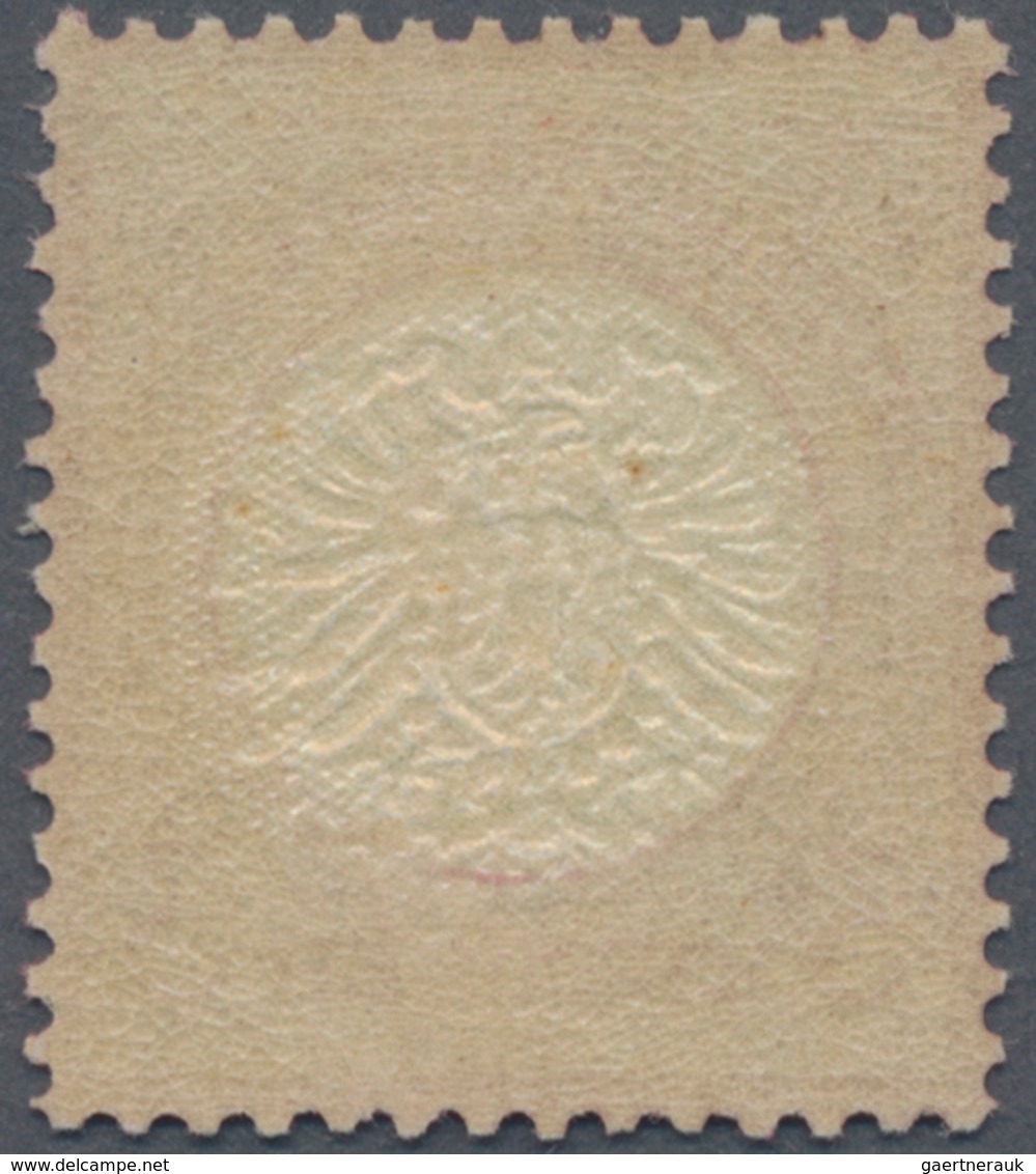Deutsches Reich - Brustschild: 1872, Großer Schild 3 Kr. Karmin POSTFRISCH Mit Doppelprägung Des Mit - Unused Stamps