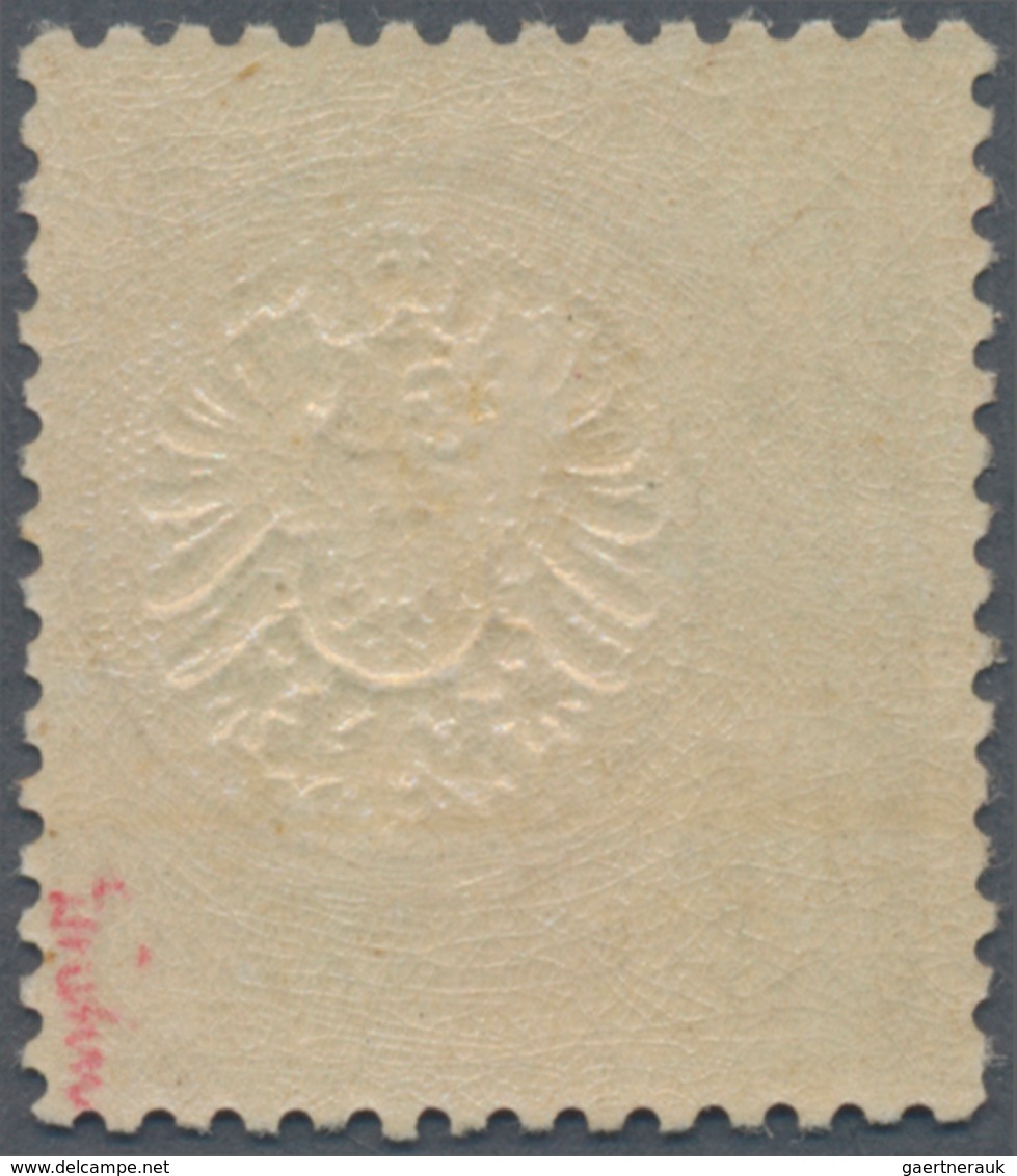 Deutsches Reich - Brustschild: 1872 Großer Schild 5 Gr. Ockerbraun Mit Senkrechter Verzähnung Durch - Unused Stamps