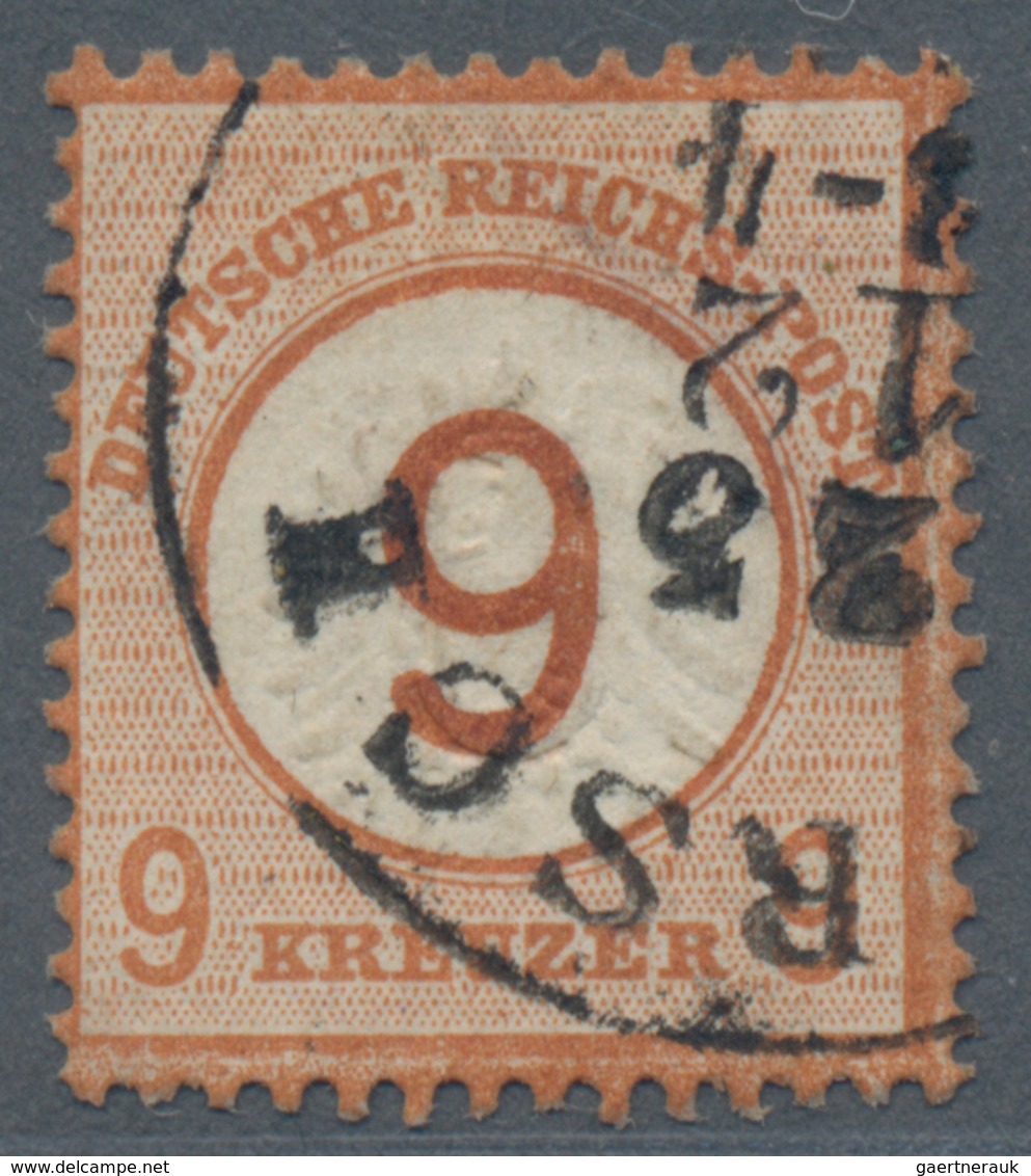 Deutsches Reich - Brustschild: 1874, 9 Kr Auf 9 Kreuzer Mittelrötlichbraun Entwertet Mit Nachverwend - Unused Stamps