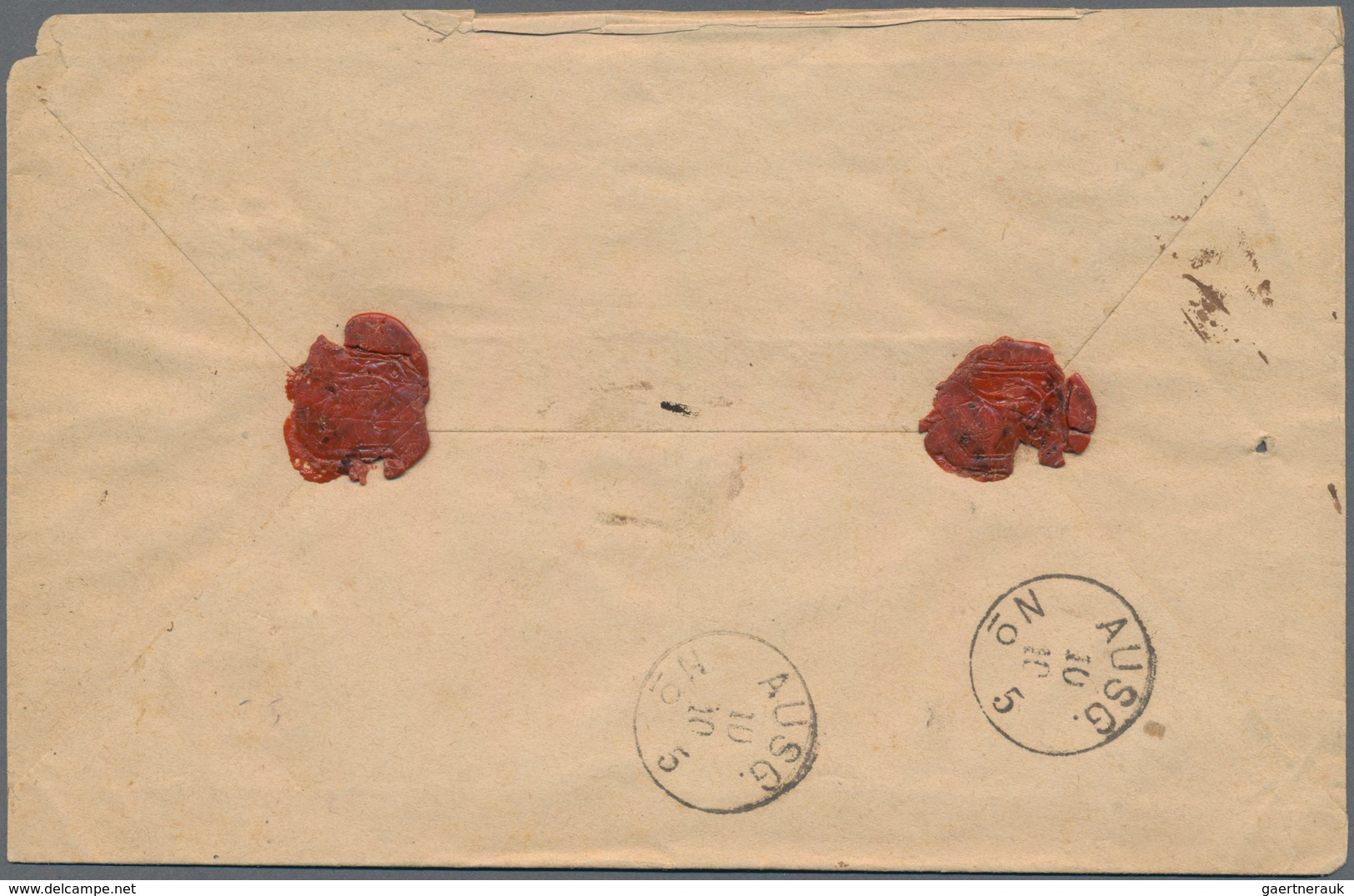 Deutsches Reich - Pfennige: 1875, 50 Pfennige Grau Als Portogerechte Einzelfrankatur (40 Pfg. Briefp - Unused Stamps