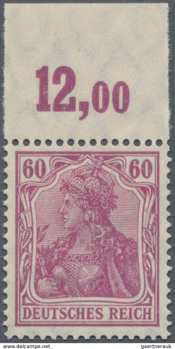 Deutsches Reich - Germania: 1911, 60 Pfg. Germania Friedensdruck Dunkelrötlichlila Vom Plattendruck- - Unused Stamps