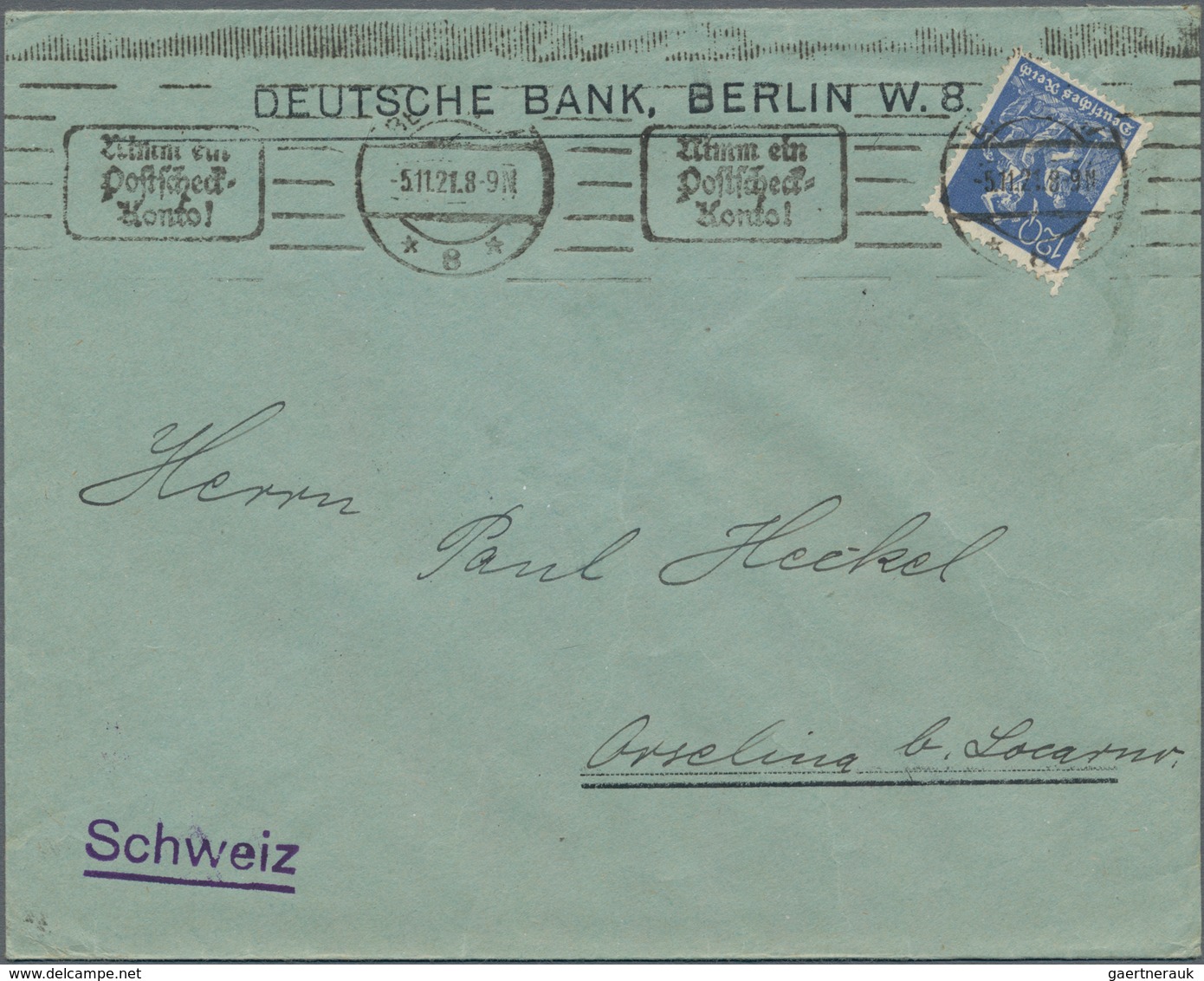 Deutsches Reich - Inflation: 1921/1922, Konvolut Mit 4 Besseren Einzel- U. Mehrfachfrankaturen: 80 P - Briefe U. Dokumente