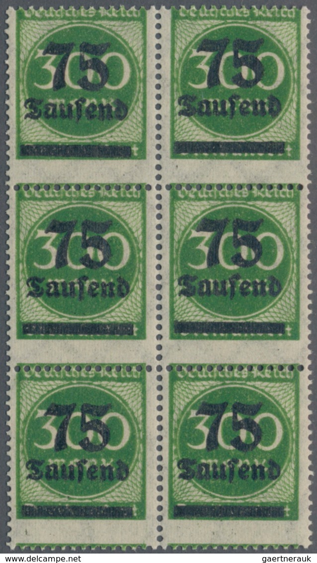 Deutsches Reich - Inflation: 1923, Freimarke Ziffern Im Kreis 75 Tsd Auf 300 M Mit DOPPELBILDDRUCK D - Covers & Documents