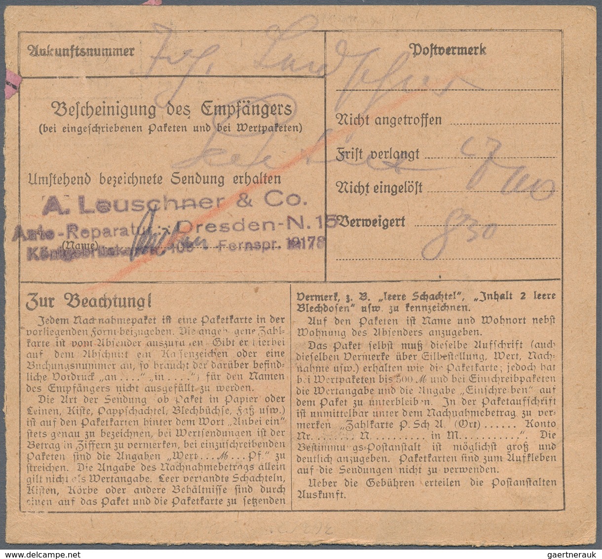 Deutsches Reich - Weimar: 1927, 80 Pfg. Stephan, Senkrechtes Paar Als Mehrfachfrankatur Auf Eilboten - Other & Unclassified