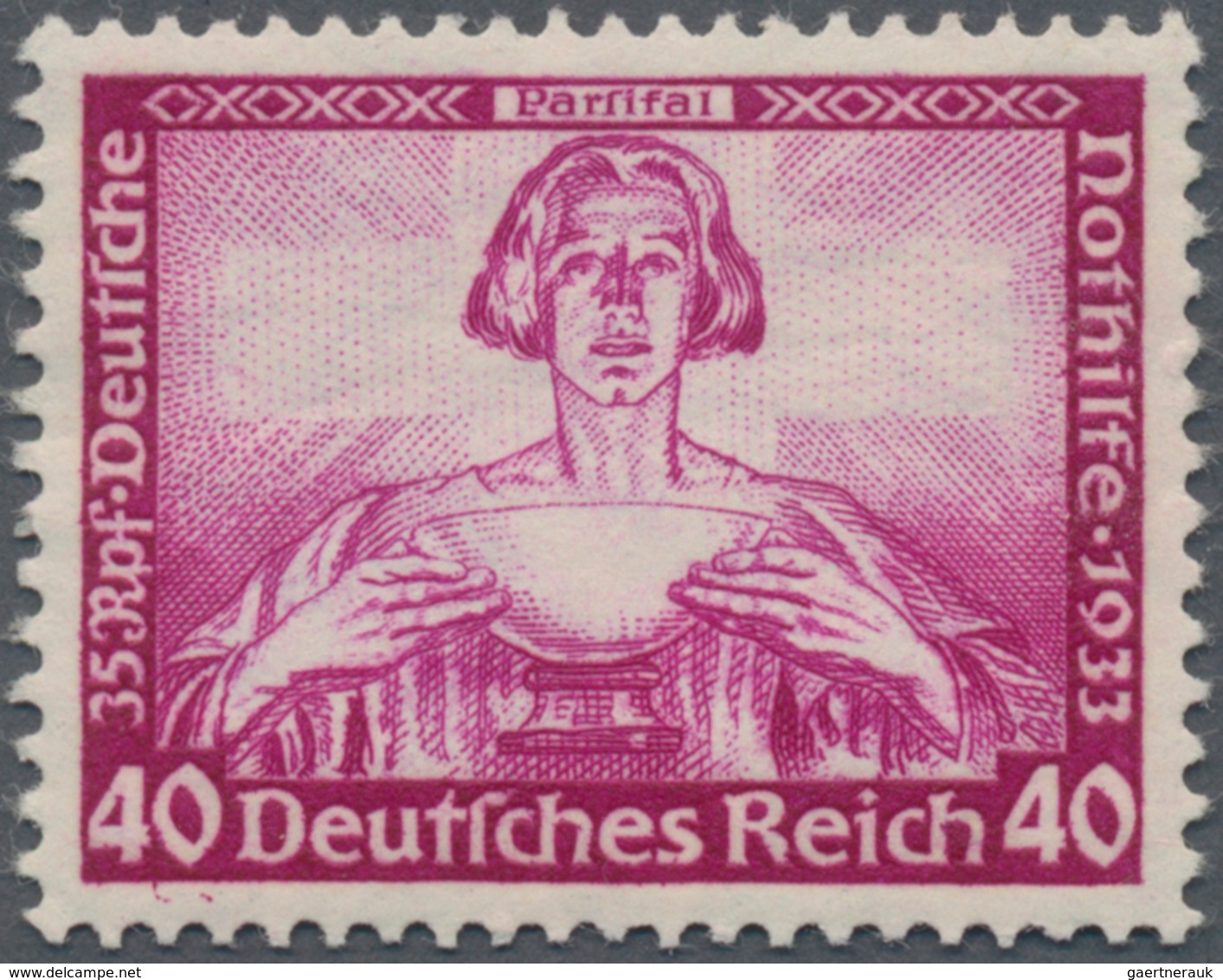 Deutsches Reich - 3. Reich: 1933, Nothilfe Wagner, 40 Pfg. Parsifal, Einwandfrei Postfrisch Ohne Sig - Briefe U. Dokumente