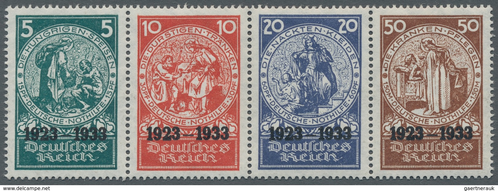 Deutsches Reich - 3. Reich: 1933, "Herzstück Aus Nothilfe"-Block, Postfrische Einheit In Tadelloser - Covers & Documents