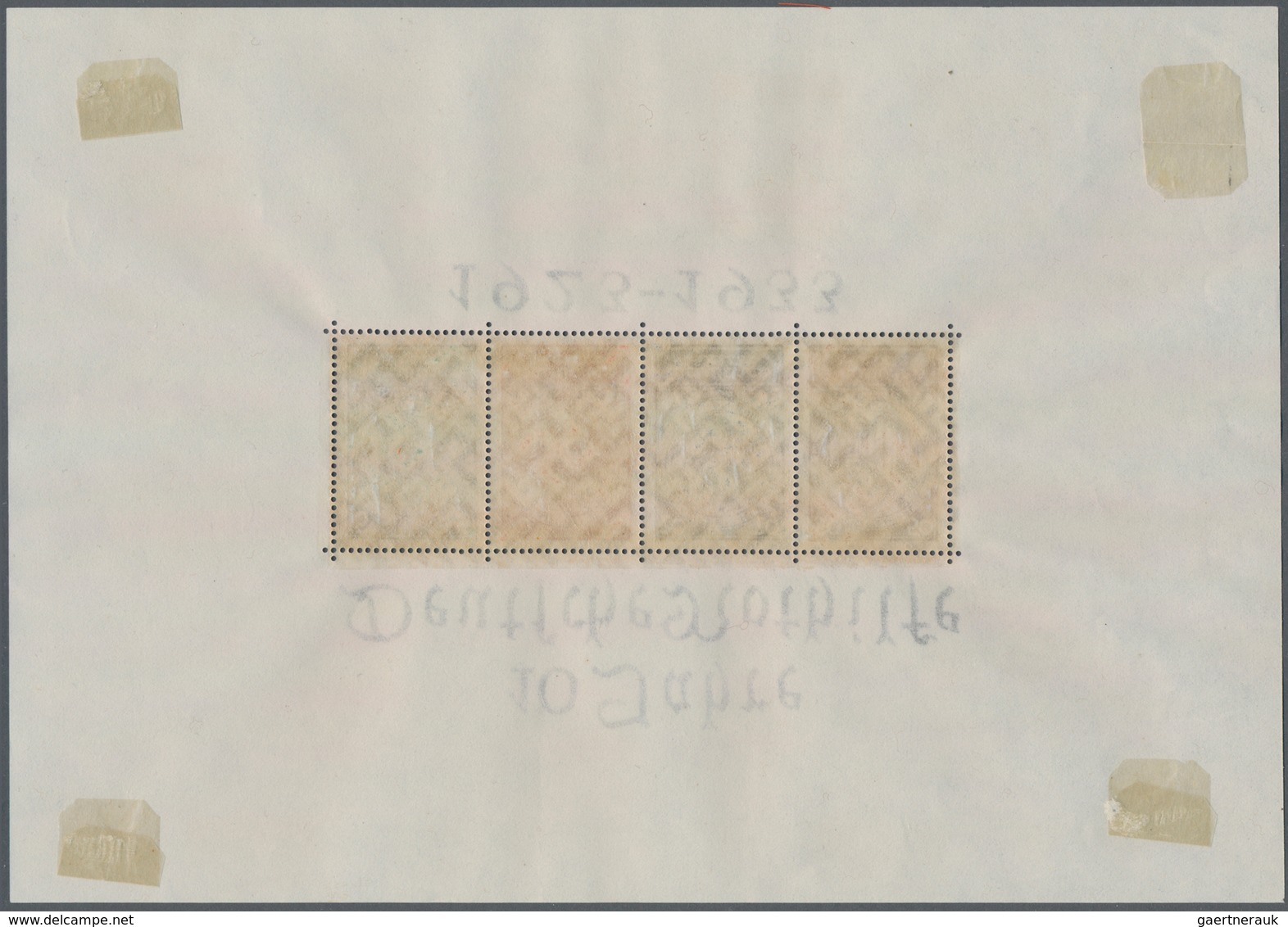 Deutsches Reich - 3. Reich: 1933, Nothilfe-Block Im Format 211:148, Marken Mit Geringen Anhaftungen, - Covers & Documents
