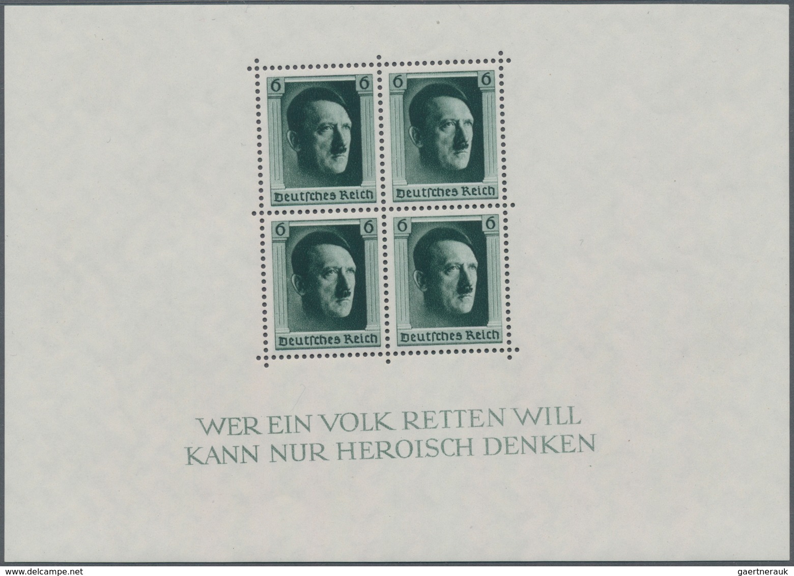 Deutsches Reich - 3. Reich: 1937, Hitler-Block Mit Auffälligem Verschnitt, Dadurch Marken Und Inschr - Covers & Documents