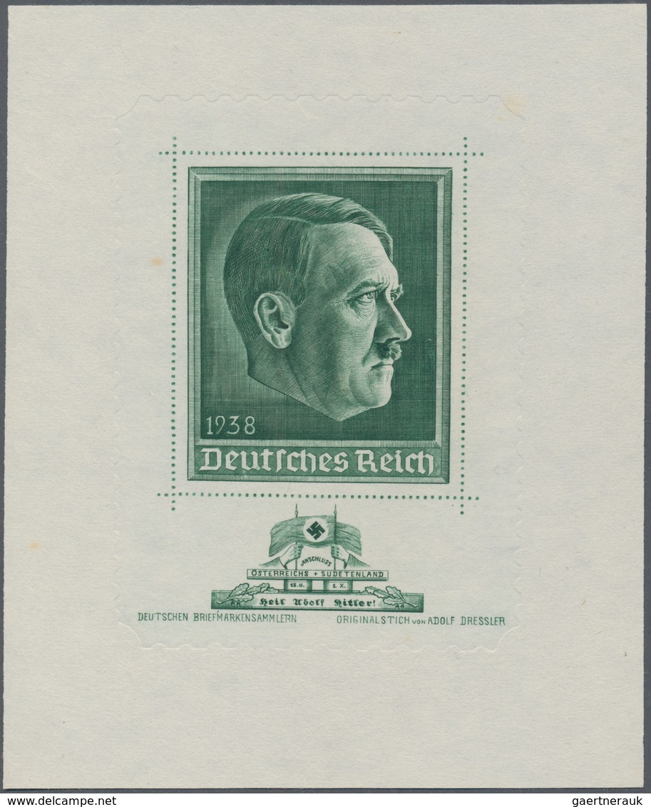 Deutsches Reich - 3. Reich: 1938, Enorm Seltener Probedruck Zur Wohltätigkeitsausgabe "10. Reichspar - Covers & Documents