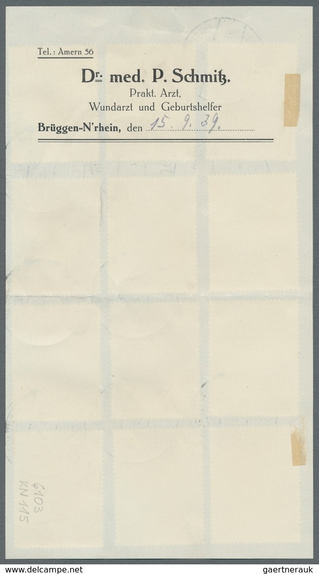 Deutsches Reich - 3. Reich: 1939, "Postkameradschaft I" Mit Ersttagsstempel BRÜGGEN (NIEDERRHEIN) A - Briefe U. Dokumente