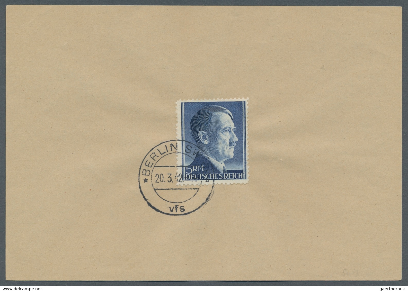 Deutsches Reich - 3. Reich: 1941-42, "1 Pfg. Bis 5 RM Hitler", Komplette Serie Auf Sechs Ersttagsbri - Covers & Documents