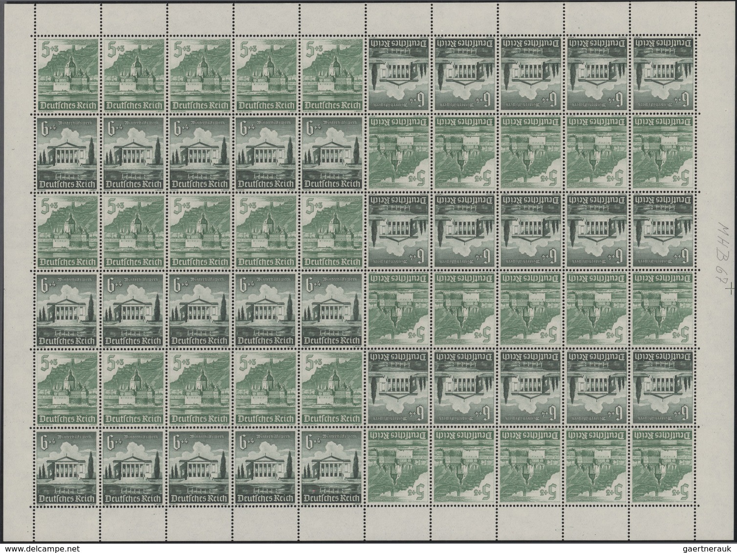 Deutsches Reich - Markenheftchenbogen: 1936-40, "Winterhilfe", Alle Markenheftchenbogen Komplett, Po - Postzegelboekjes