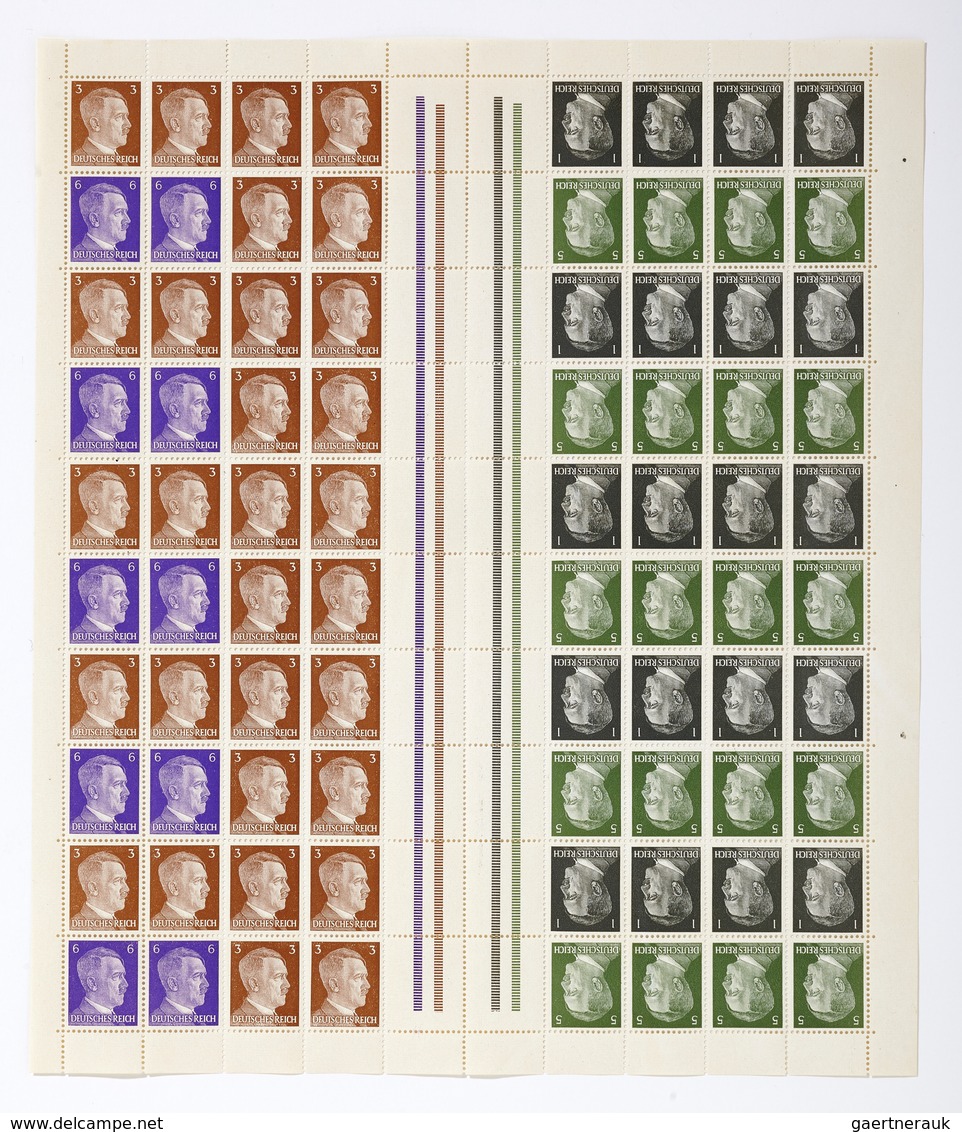Deutsches Reich - Markenheftchenbogen: 1941, "Hitler", Postfrische Markenheftchenbogen In Guter Erha - Postzegelboekjes