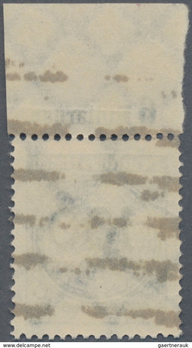 Deutsches Reich - Dienstmarken: 1923, 100 Mio Mark Schlangenaufdruck Als Plattendruck-Oberrandstück, - Dienstmarken