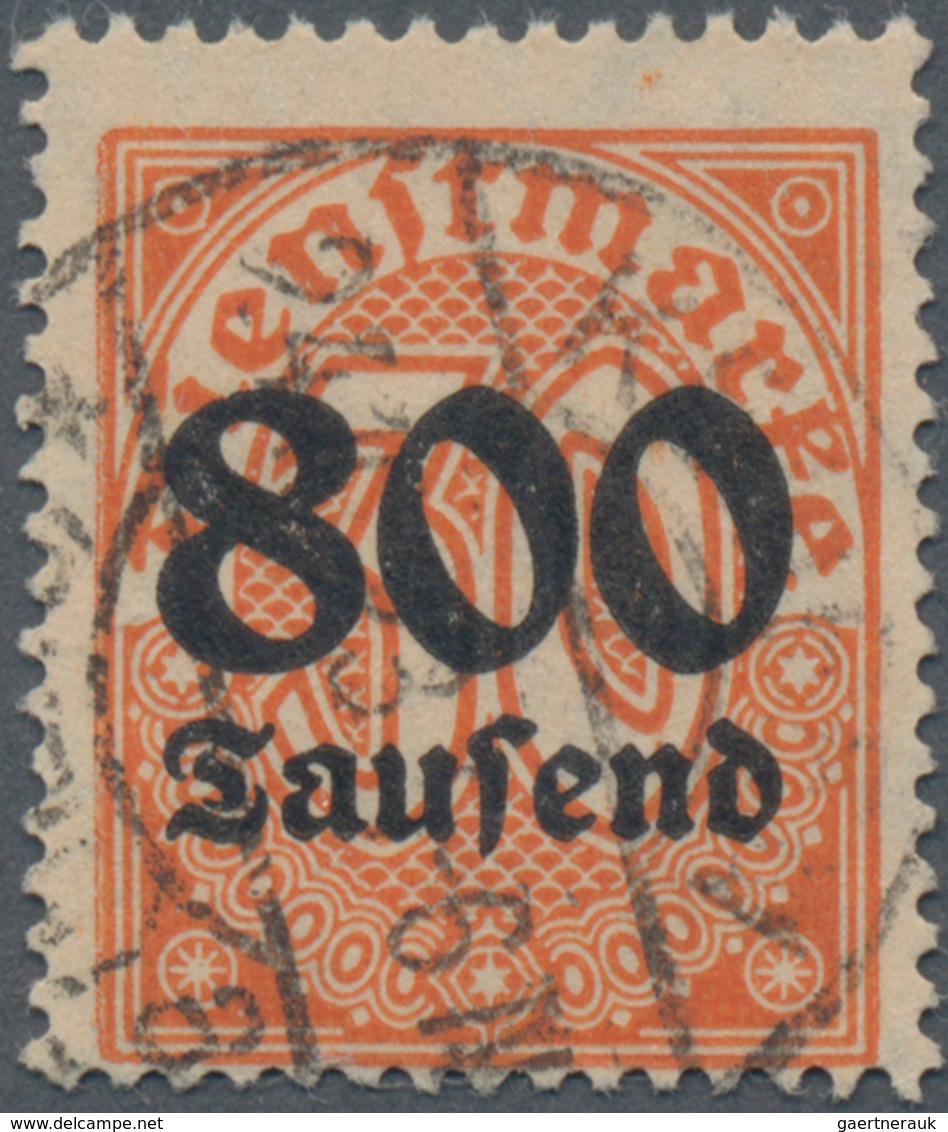 Deutsches Reich - Dienstmarken: 1923, "800 Tausend" Auf 30 Pfg. Dienstmarke Mit Wasserzeichen "1" (R - Dienstzegels