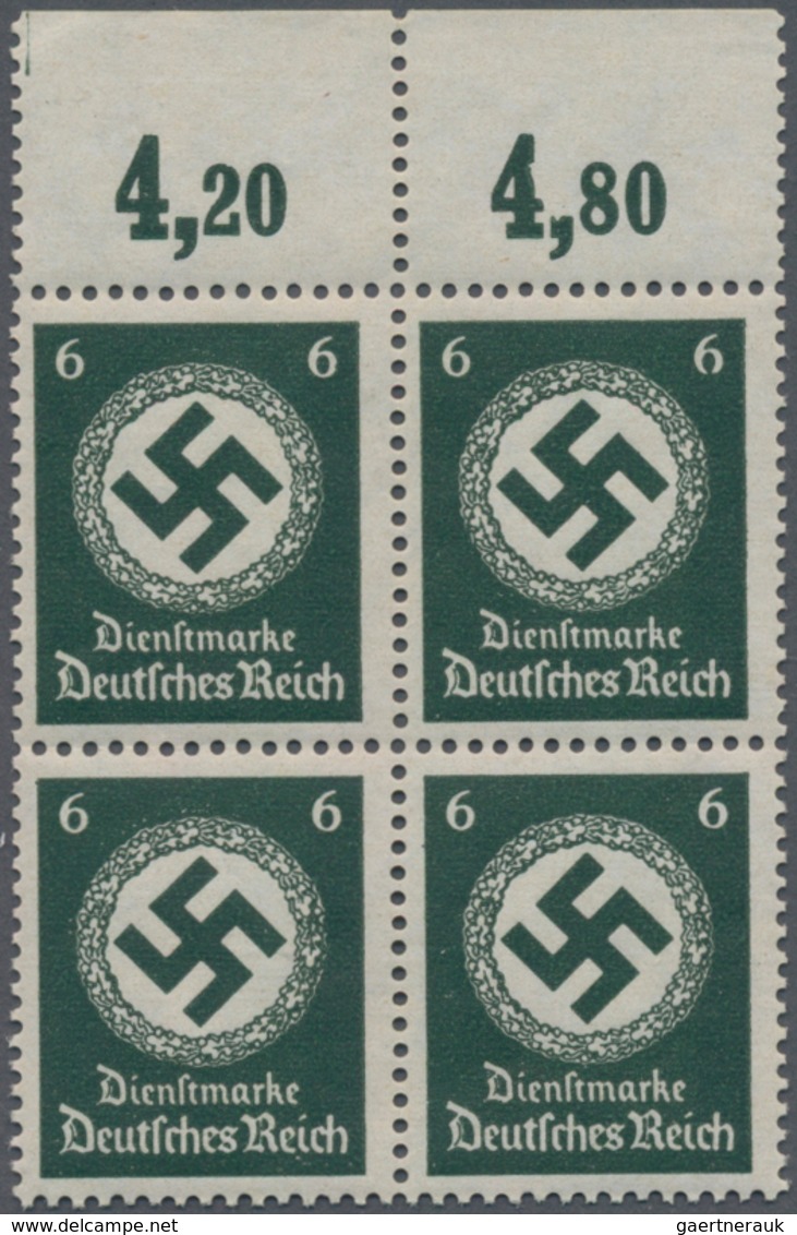 Deutsches Reich - Dienstmarken: 1934, Landesbehörden 6 Pf. Mit Waagr. Gummiriffelung Im Ungefalteten - Dienstmarken