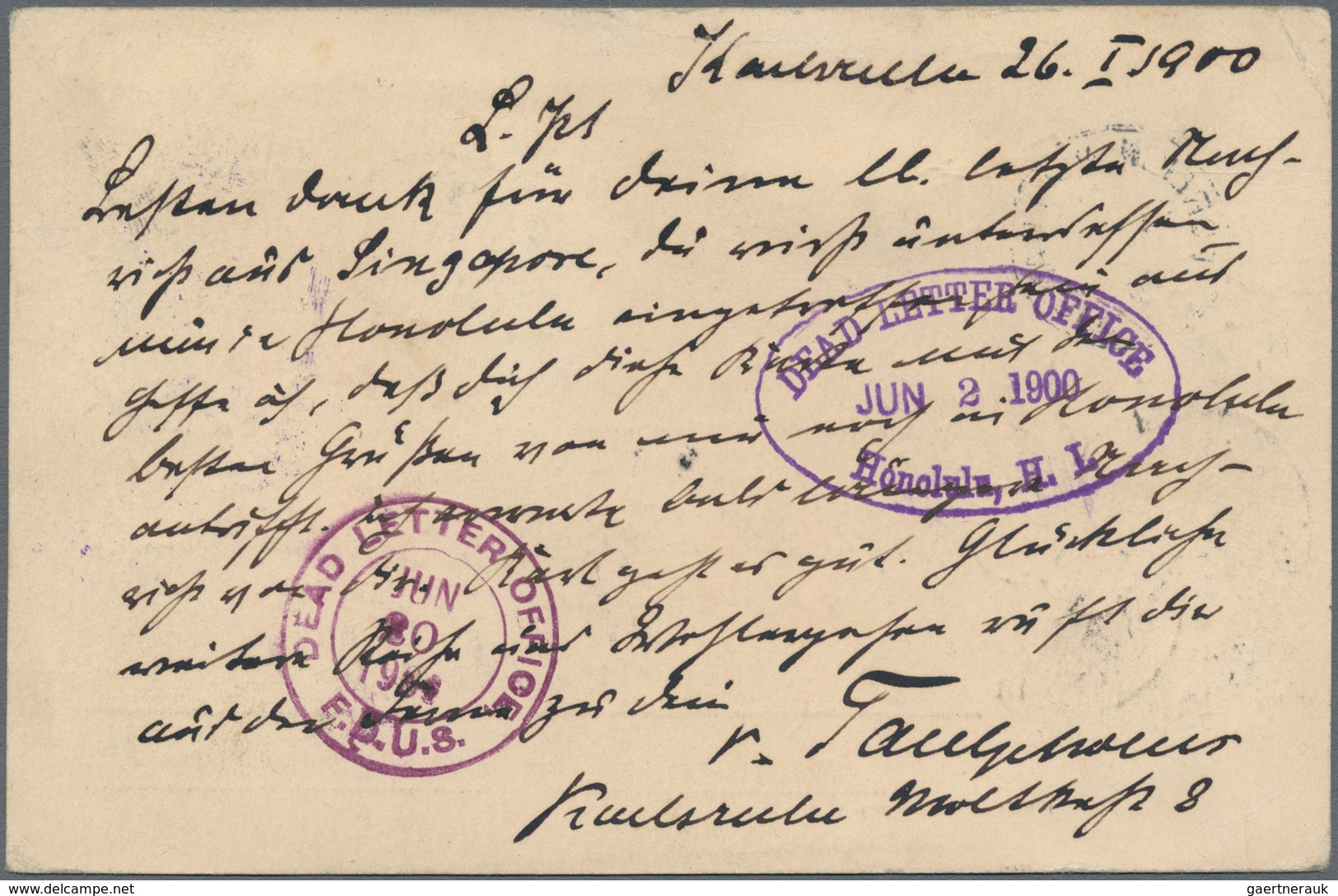 Deutsches Reich - Ganzsachen: 1900, Ganzsachenkarte (Jahrhundertkarte) 5 Pfennig Germania Grün Mit Z - Sonstige & Ohne Zuordnung