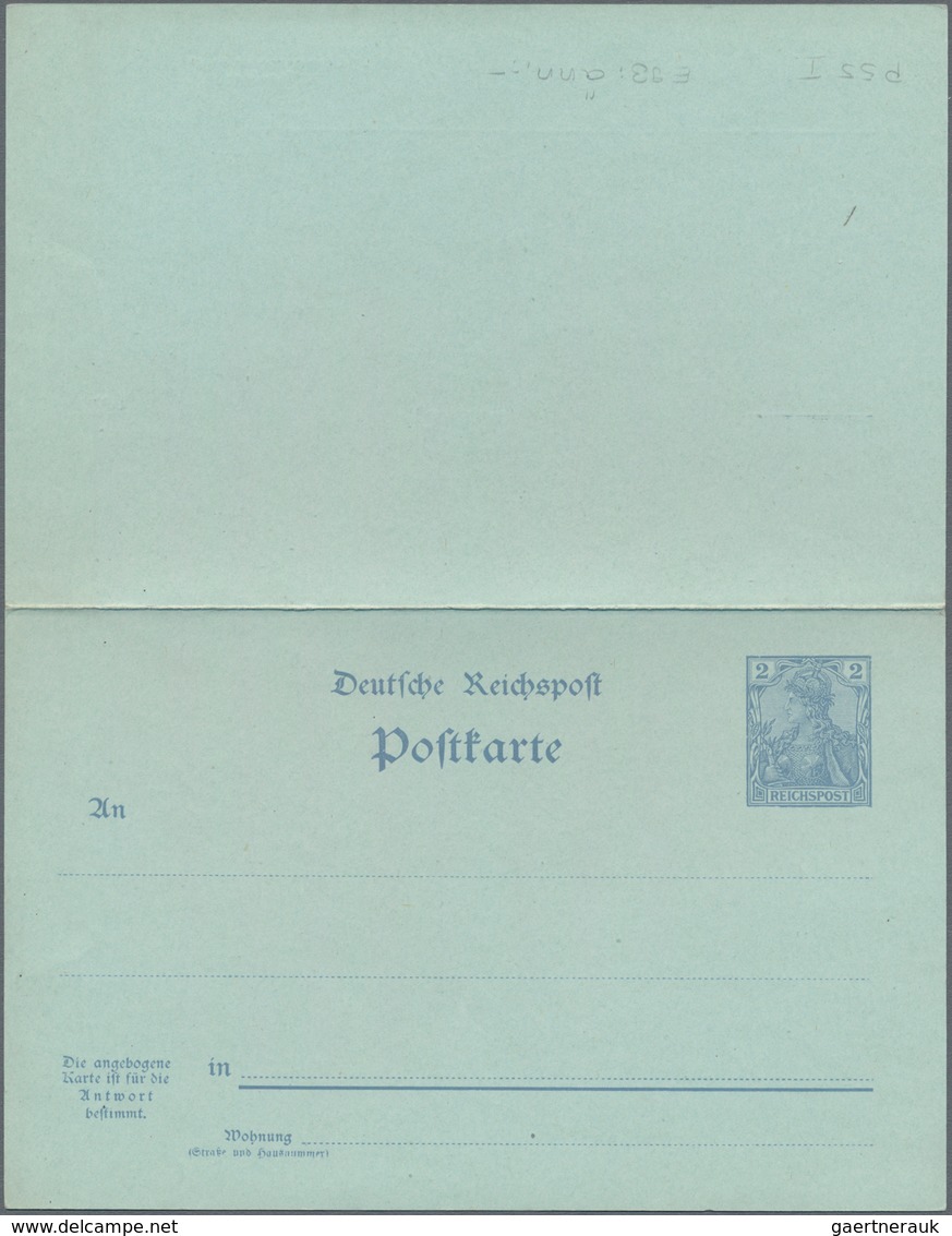 Deutsches Reich - Ganzsachen: 1901, Ungebrauchte Ganzsachenpostkarte Mit Bezahlter Antwort Wst. Germ - Sonstige & Ohne Zuordnung