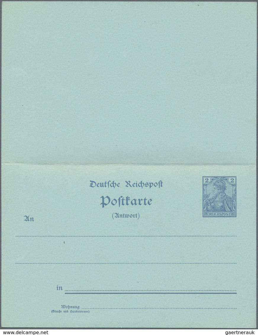 Deutsches Reich - Ganzsachen: 1901, Ungebrauchte Ganzsachenpostkarte Mit Bezahlter Antwort Wst. Germ - Other & Unclassified