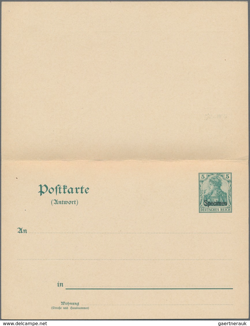 Deutsches Reich - Ganzsachen: 1902, Ungebrauchte Ganzsachenpostkarte Mit Bezahlter Antwort Wst. Germ - Other & Unclassified