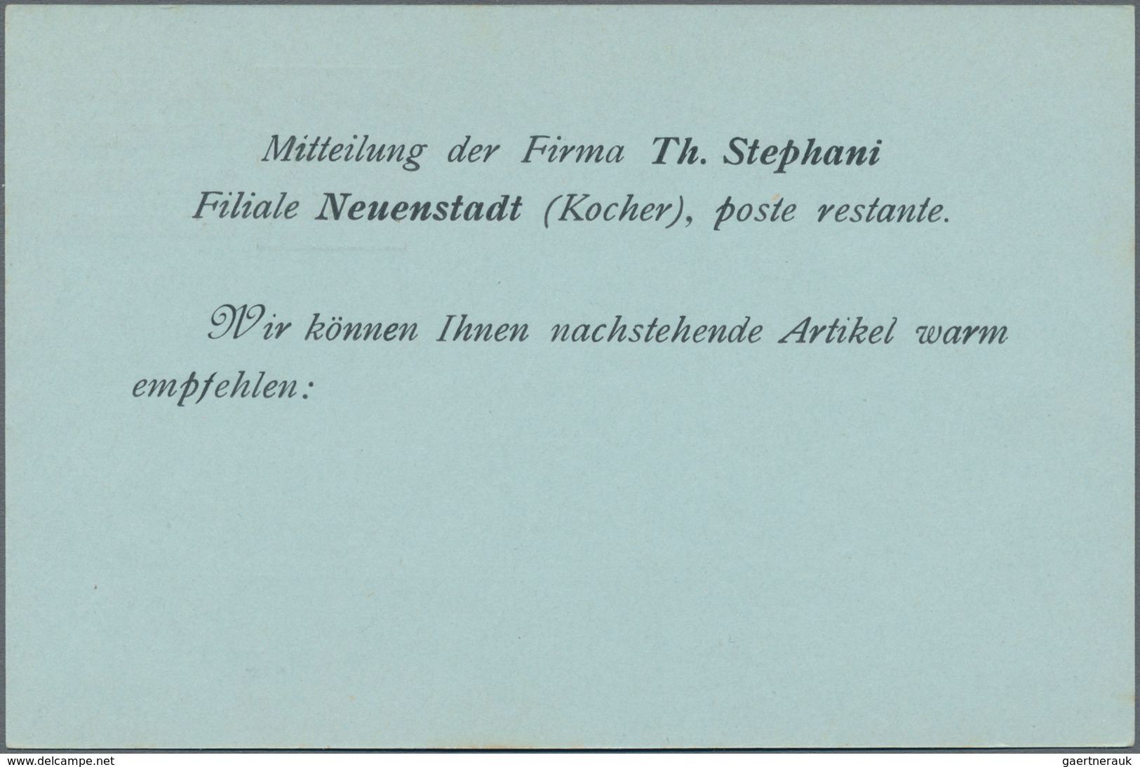 Deutsches Reich - Ganzsachen: 1908, Ungebrauchte Ganzsachenkarte 3 Pfennig Germania Braun Neben 2 Pf - Andere & Zonder Classificatie