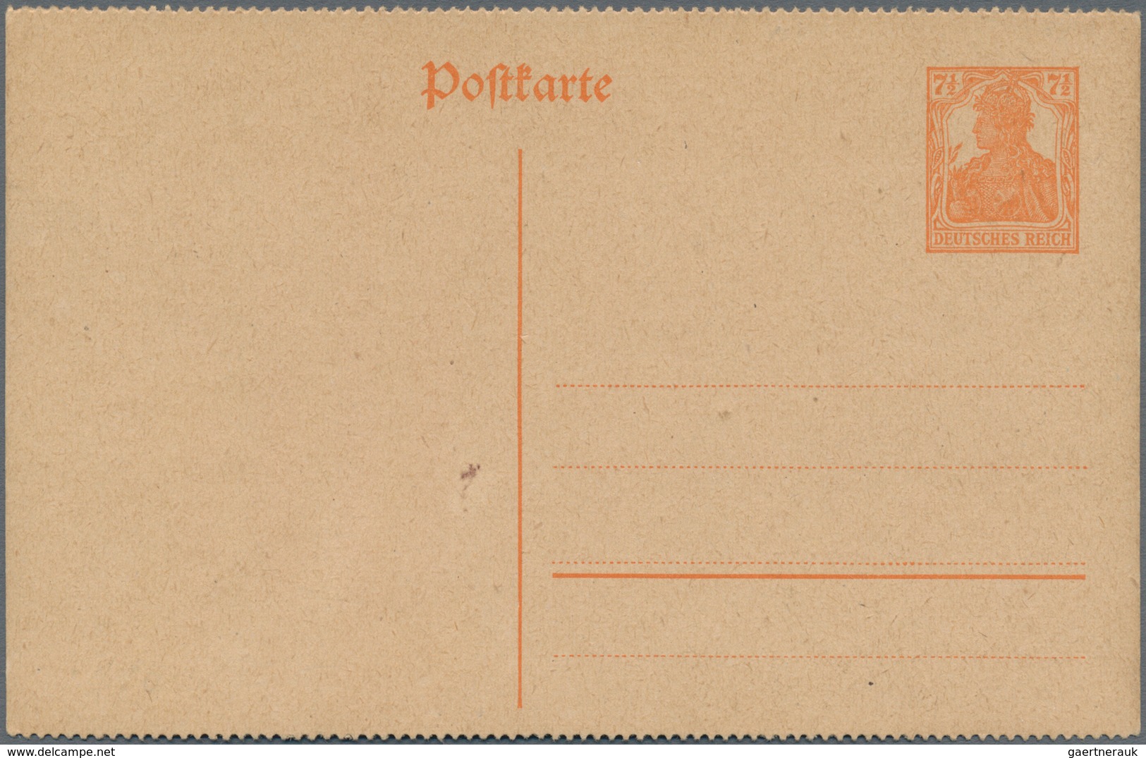 Deutsches Reich - Ganzsachen: 1916, Ungebrauchte, Beidseitig Gezähnte Ganzsachenpostkarte Wst. Germa - Andere & Zonder Classificatie