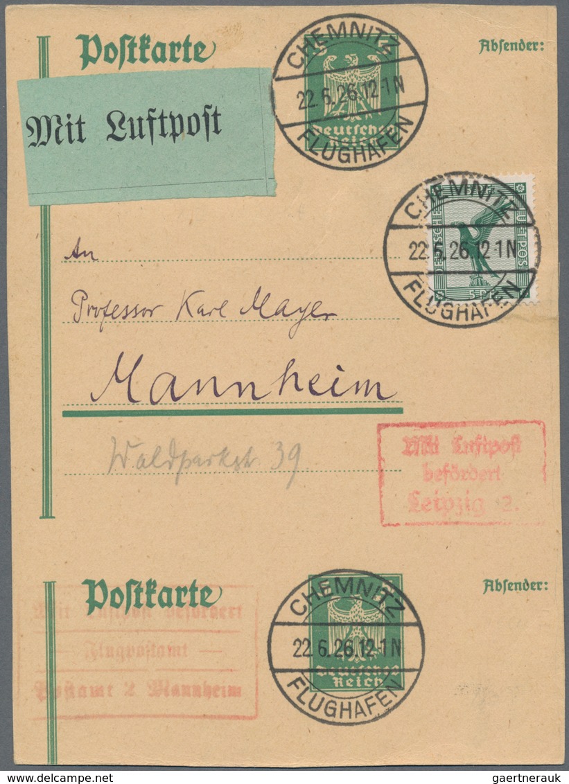 Deutsches Reich - Ganzsachen: 1926, Völlig Verschnittene Und Dennoch Bedarfs- Und Portogerecht Verwe - Sonstige & Ohne Zuordnung