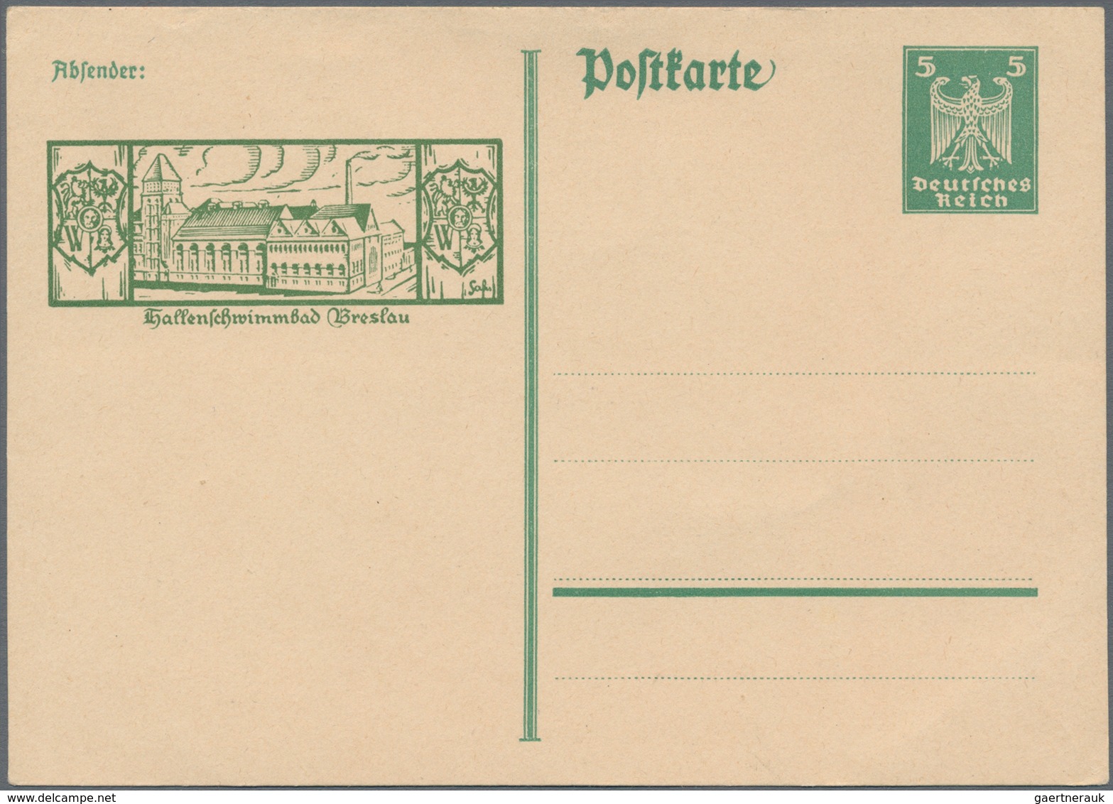 Deutsches Reich - Ganzsachen: 1925, Ungebrauchte Ganzsachenbildpostkarte Mit Nicht Genehmigten Bildz - Other & Unclassified