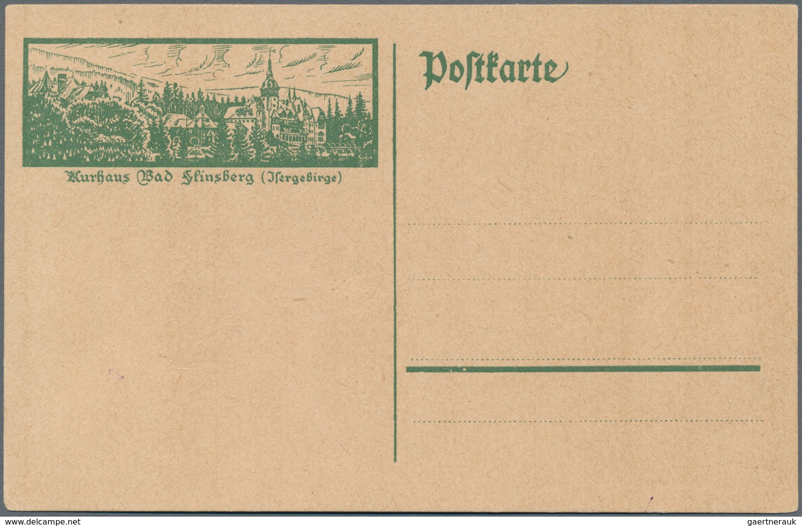 Deutsches Reich - Ganzsachen: 1925, Ungebrauchte Ganzsachenbildpostkarte Wst. Rheinland 5 (Pf) Grün - Sonstige & Ohne Zuordnung
