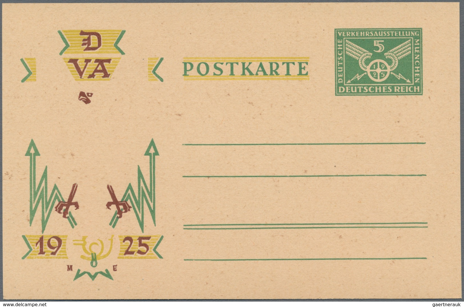 Deutsches Reich - Ganzsachen: 1925, Ganzsachenpostkarte Herausgegeben Anlässlich Der Verkehrs-Ausste - Other & Unclassified