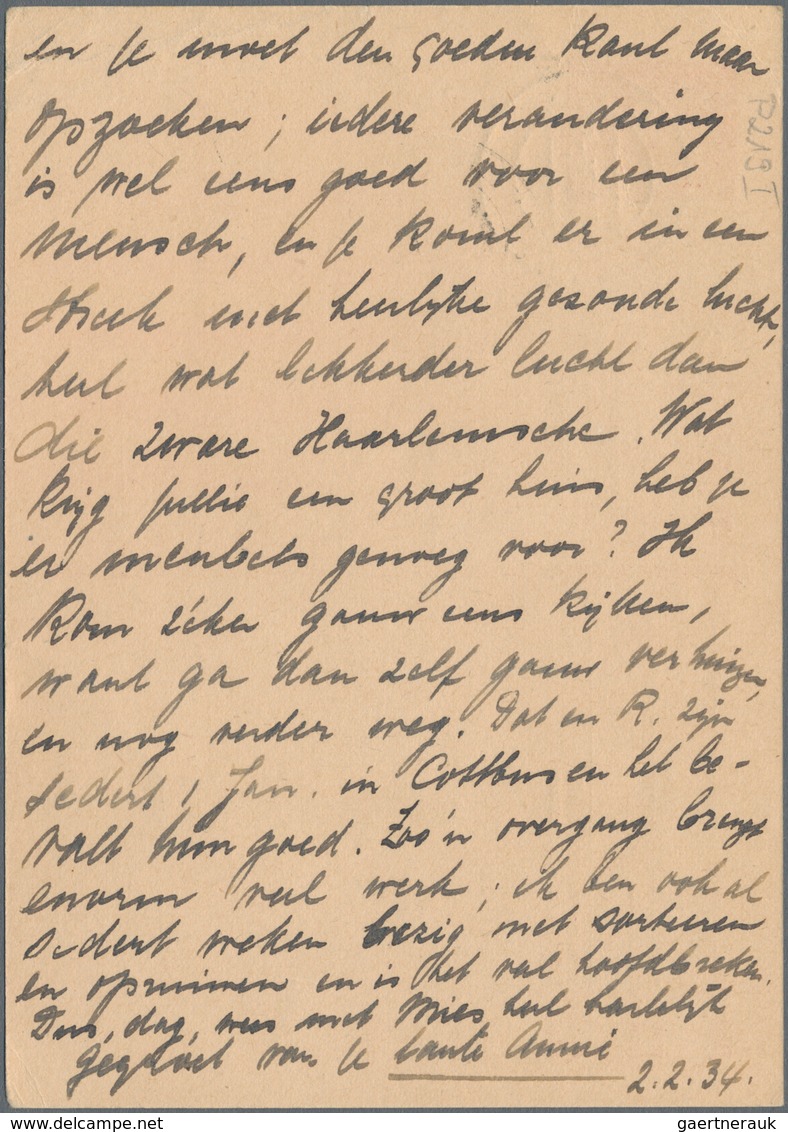 Deutsches Reich - Ganzsachen: 1934, Bedarfs- Und Portogerecht Verwendete Ganzsachenpostkarte Wst. Hi - Other & Unclassified