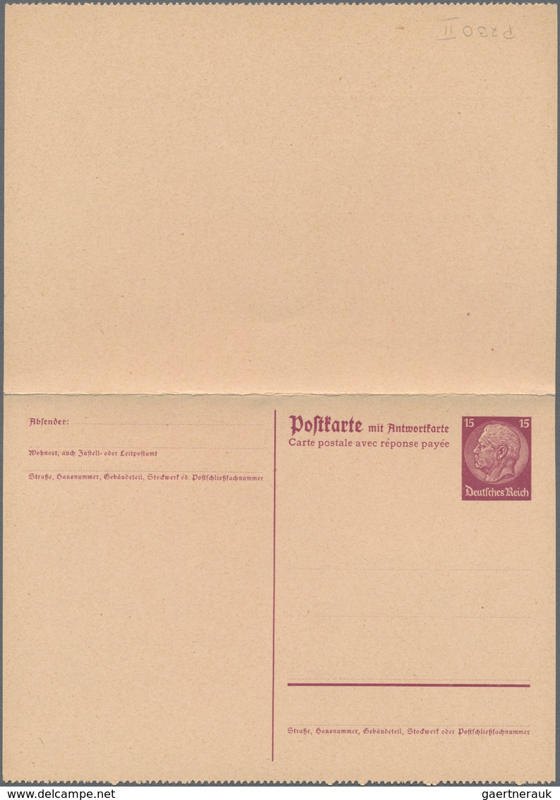 Deutsches Reich - Ganzsachen: 1933, Ungebrauchte Beidseitig Gezähnte Ganzsachenpostkarte Mit Bezahlt - Sonstige & Ohne Zuordnung