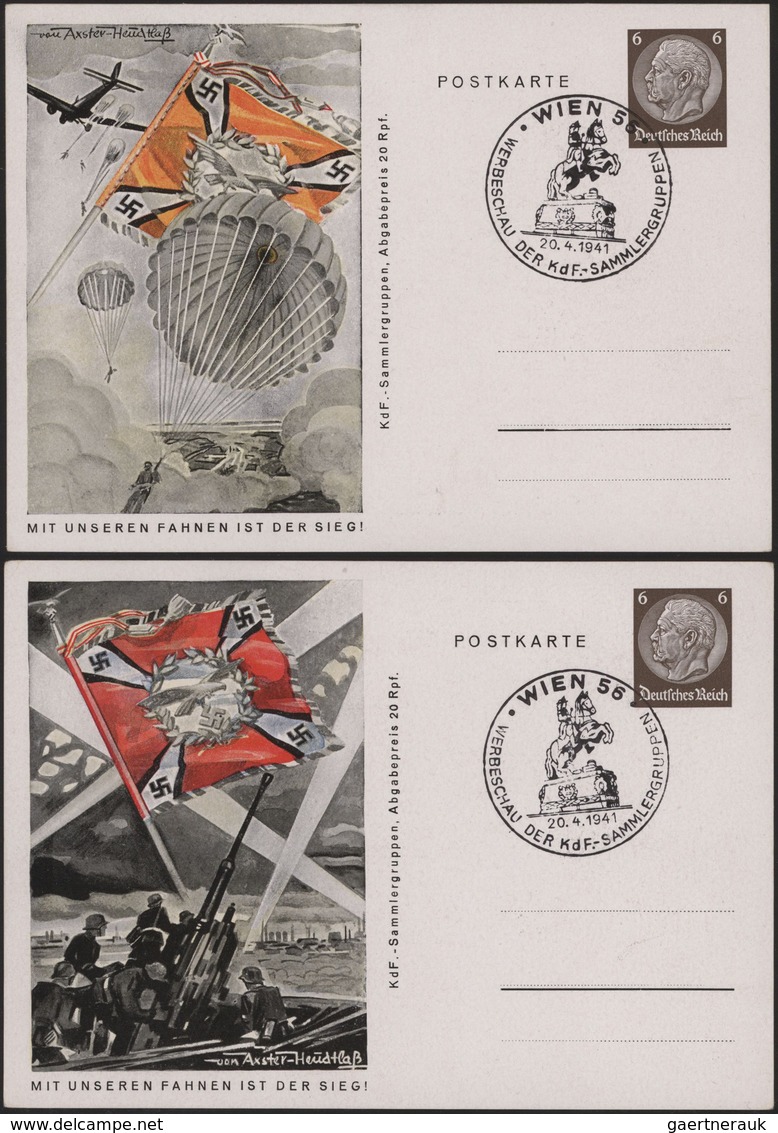 Deutsches Reich - Ganzsachen: 1941, Komplette Serie Von Ganzsachenbildpostkarten Wst. Hindenburg 6 ( - Sonstige & Ohne Zuordnung