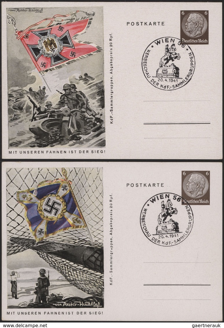 Deutsches Reich - Ganzsachen: 1941, Komplette Serie Von Ganzsachenbildpostkarten Wst. Hindenburg 6 ( - Other & Unclassified