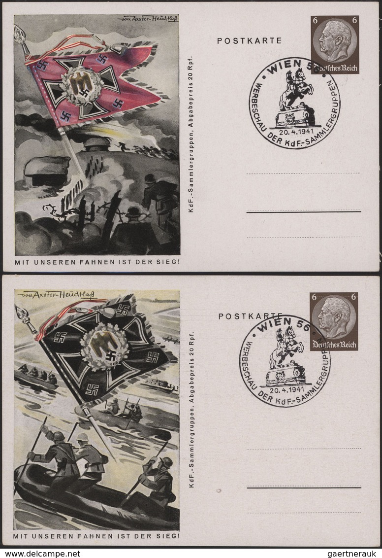 Deutsches Reich - Ganzsachen: 1941, Komplette Serie Von Ganzsachenbildpostkarten Wst. Hindenburg 6 ( - Other & Unclassified