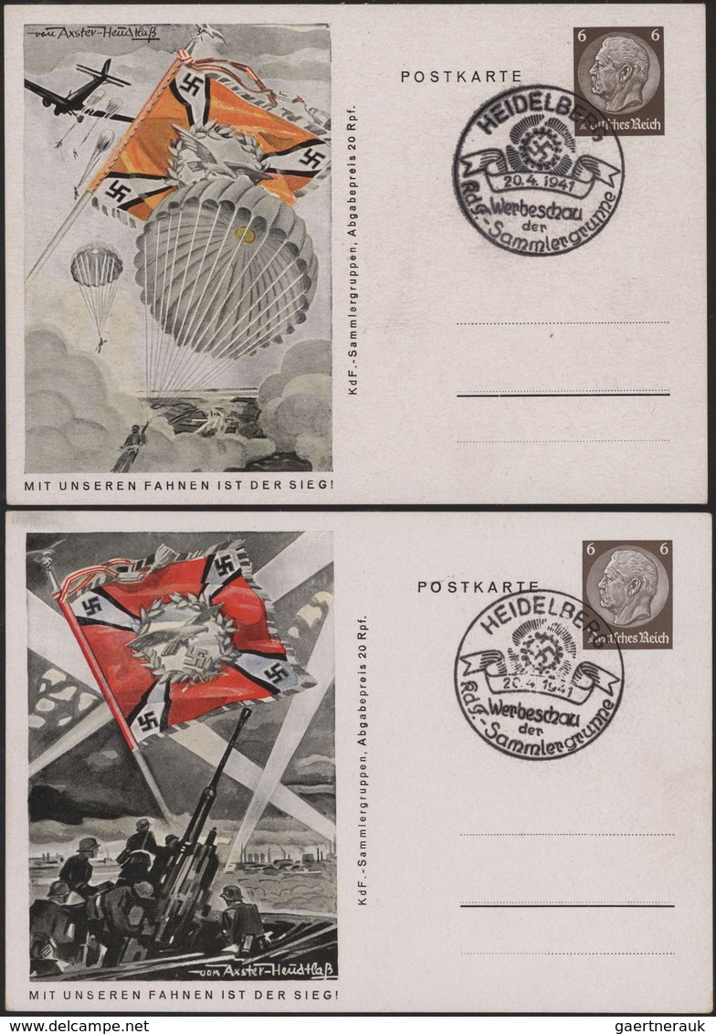 Deutsches Reich - Ganzsachen: 1941, Komplette Serie Von Ganzsachenbildpostkarten Wst. Hindenburg 6 ( - Other & Unclassified