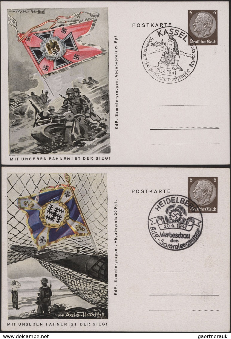 Deutsches Reich - Ganzsachen: 1941, Komplette Serie Von Ganzsachenbildpostkarten Wst. Hindenburg 6 ( - Other & Unclassified