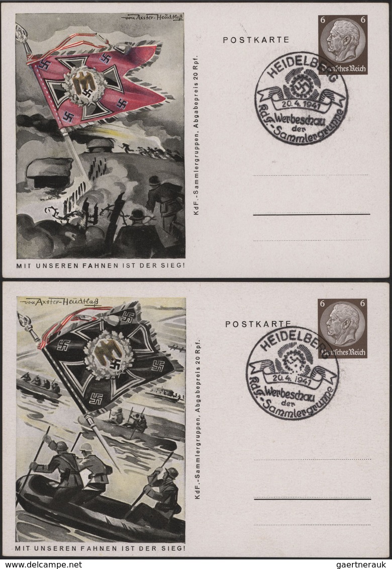 Deutsches Reich - Ganzsachen: 1941, Komplette Serie Von Ganzsachenbildpostkarten Wst. Hindenburg 6 ( - Other & Unclassified