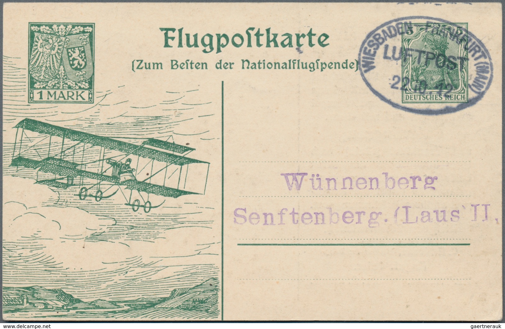 Deutsches Reich - Ganzsachen: 1912, Bedarfs- Und Portogerecht Gebrauchte Ganzsachensonderpostkarte Z - Other & Unclassified