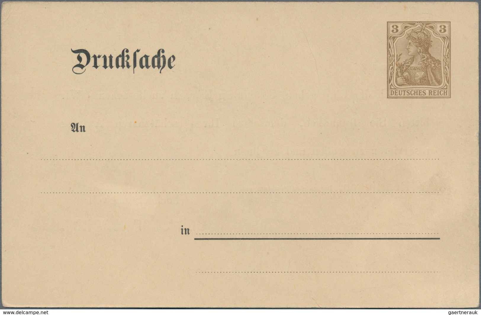 Deutsches Reich - Ganzsachen: 1909, Ungebrauchte Ganzsachenkarte Mit Privatem Zudruck Von Reutlingen - Other & Unclassified