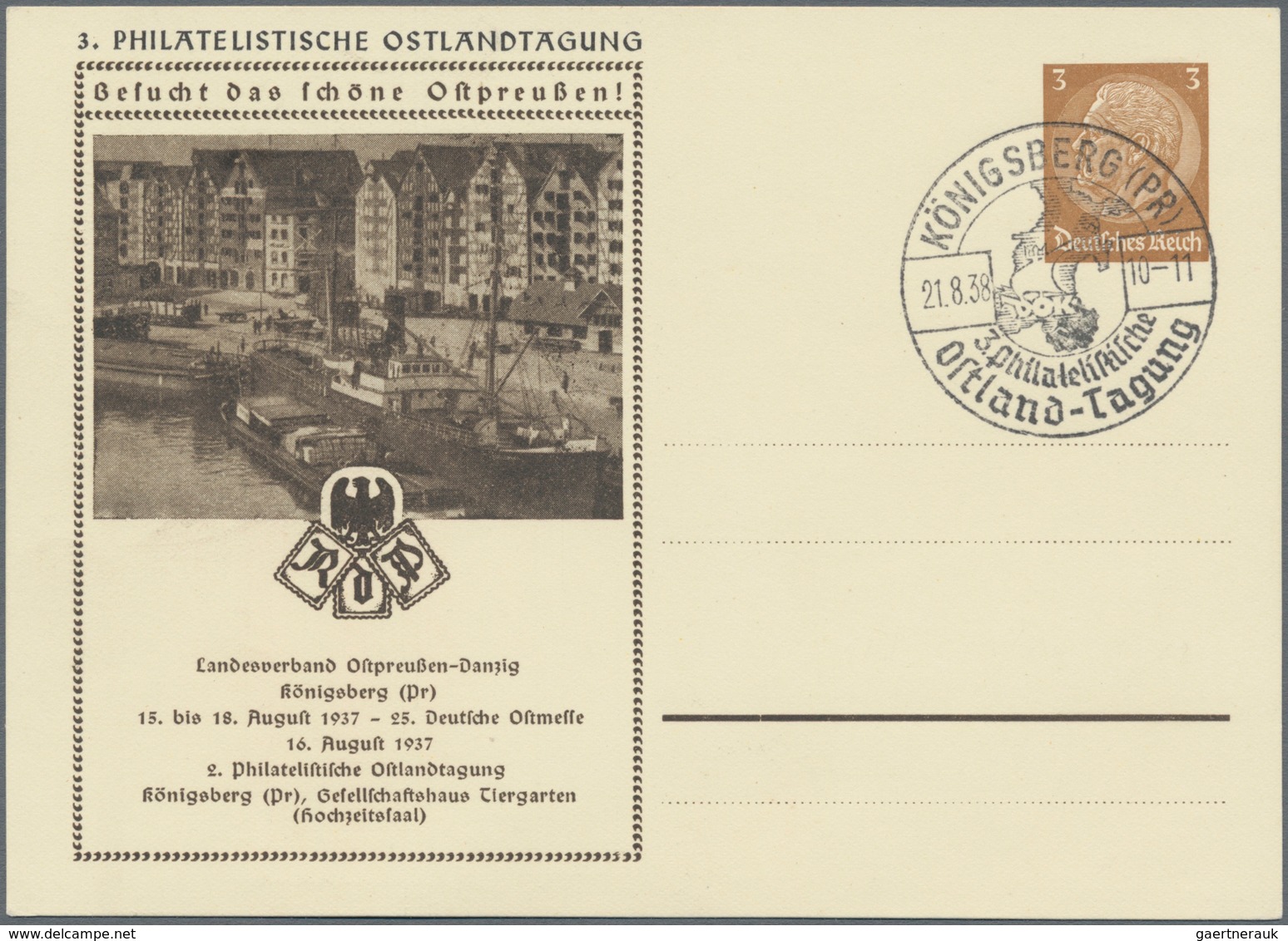 Deutsches Reich - Privatganzsachen: 1938, Private Ganzsachenbildpostkarte Wst. Hindenburg Medaillon - Andere & Zonder Classificatie