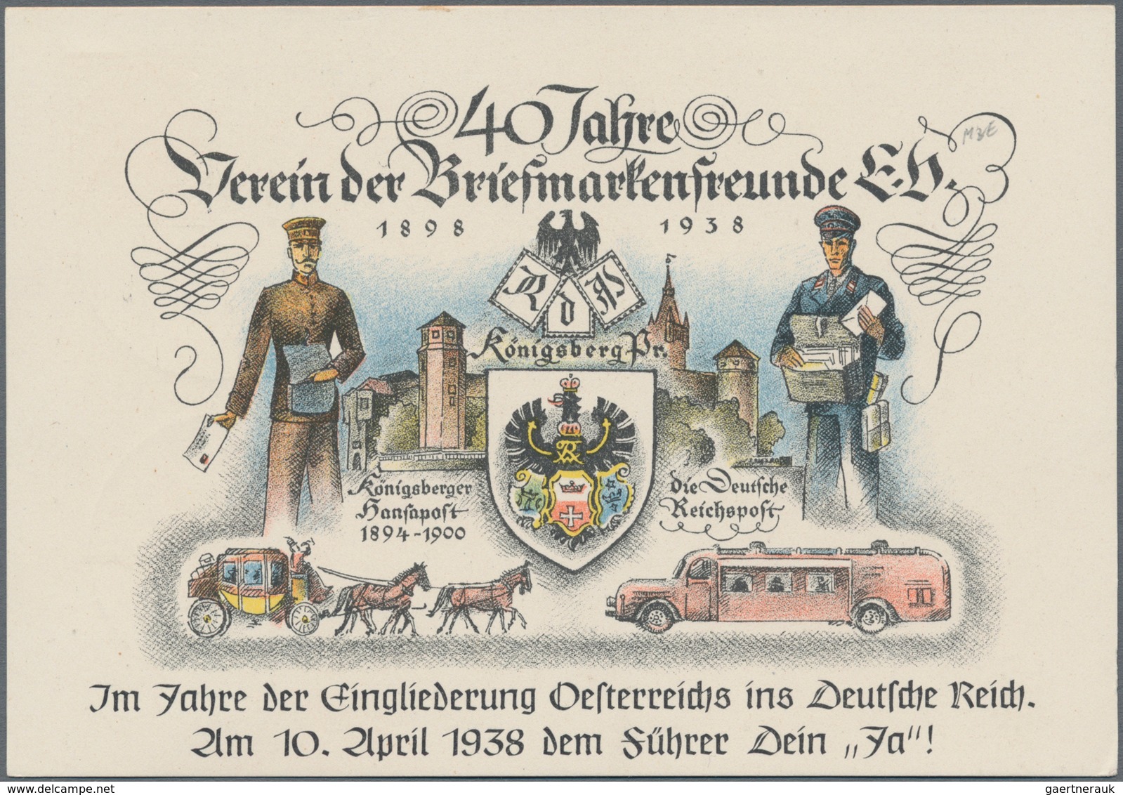 Deutsches Reich - Privatganzsachen: 1938, Private Ganzsachenpostkarte Wst. Hindenburg Medaillon 3 (P - Sonstige & Ohne Zuordnung
