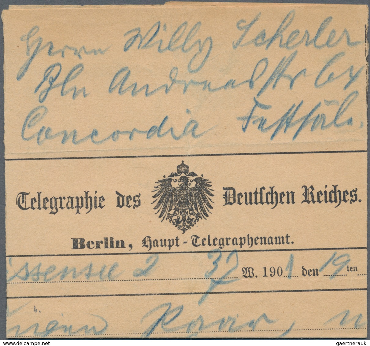 Deutsches Reich - Besonderheiten: 1900 - 1906, 3 Rohrpostbelege Der Berliner Rohrpost, Dabei Ein Tel - Other & Unclassified