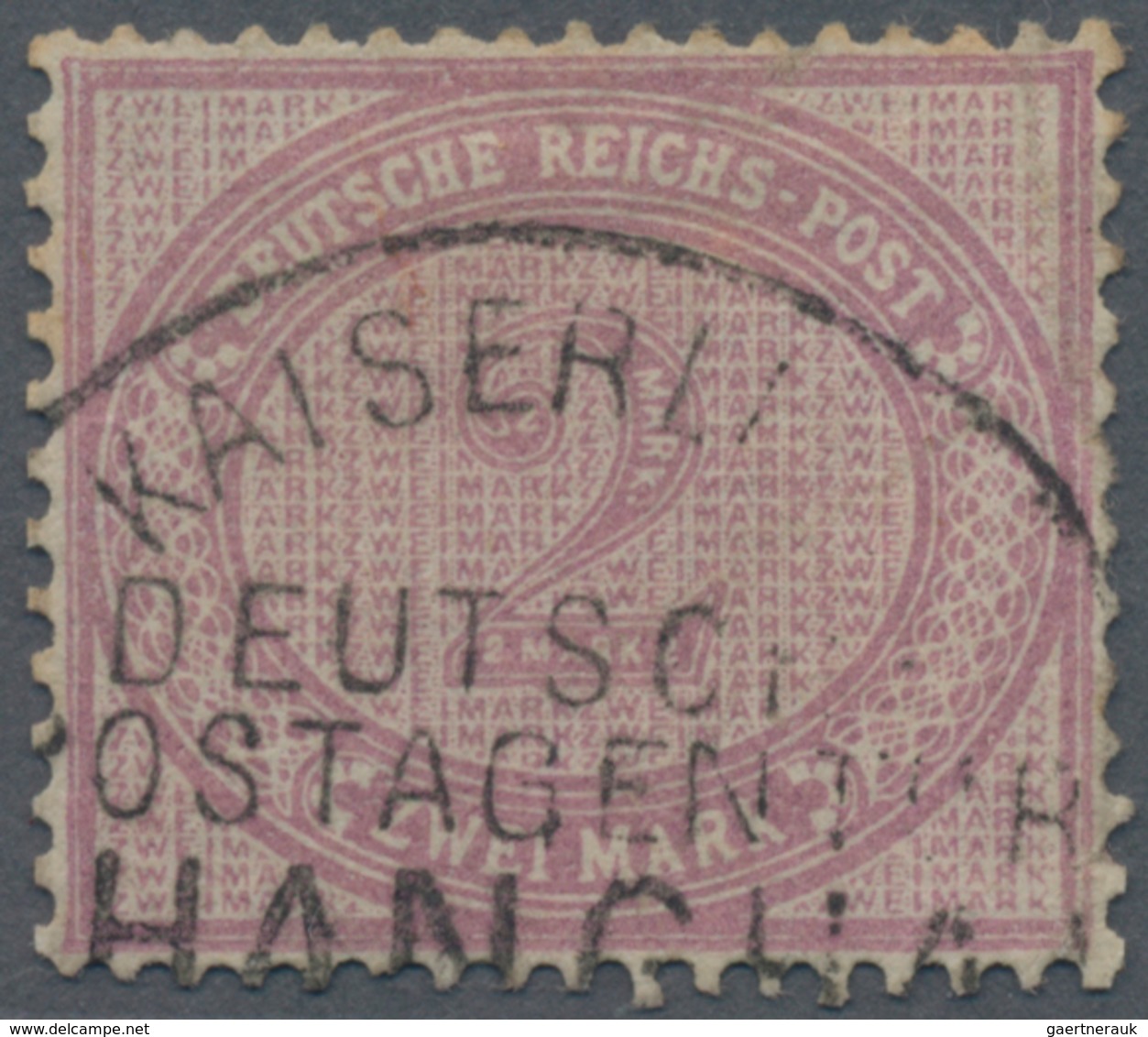 Deutsche Post In China - Vorläufer: 1886/1889, 2 Mark Mittelrosalila Sauber Gestempelt KDPA SHANGHAI - Deutsche Post In China