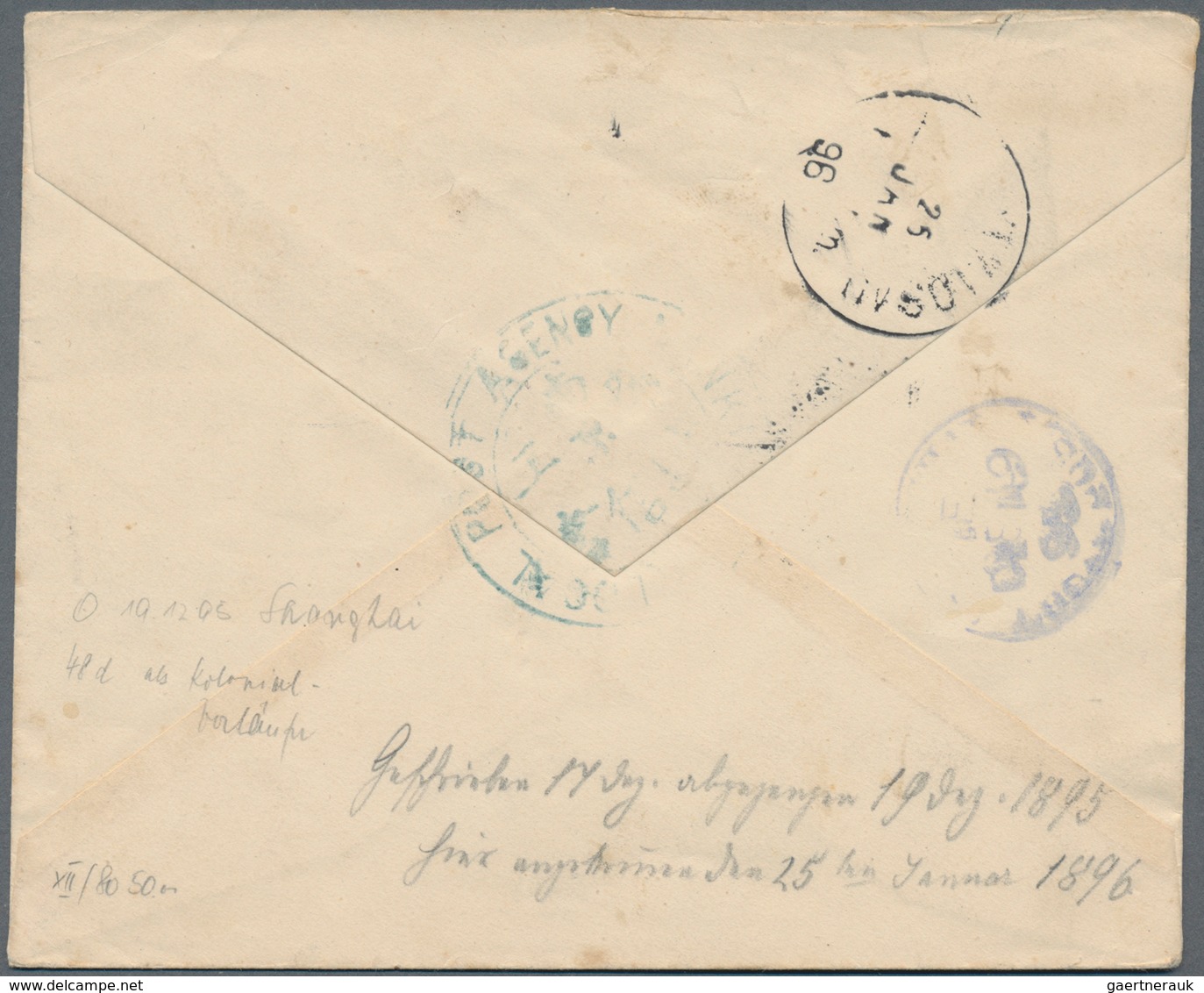 Deutsche Post In China - Vorläufer: China - Local Post - Nanking, 1895, "LOCAL POST AGENCY N(A)NKI(N - China (kantoren)