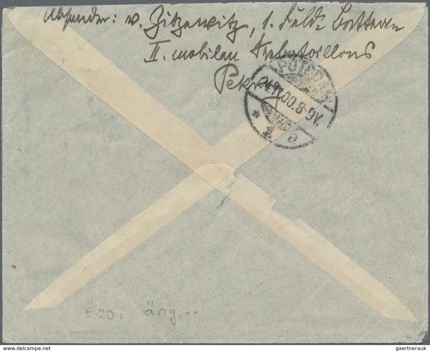 Deutsche Post In China - Stempel: 1900, Feldpostbrief Ohne Frankatur Von Peking Ohne Datum (Weichhol - China (kantoren)