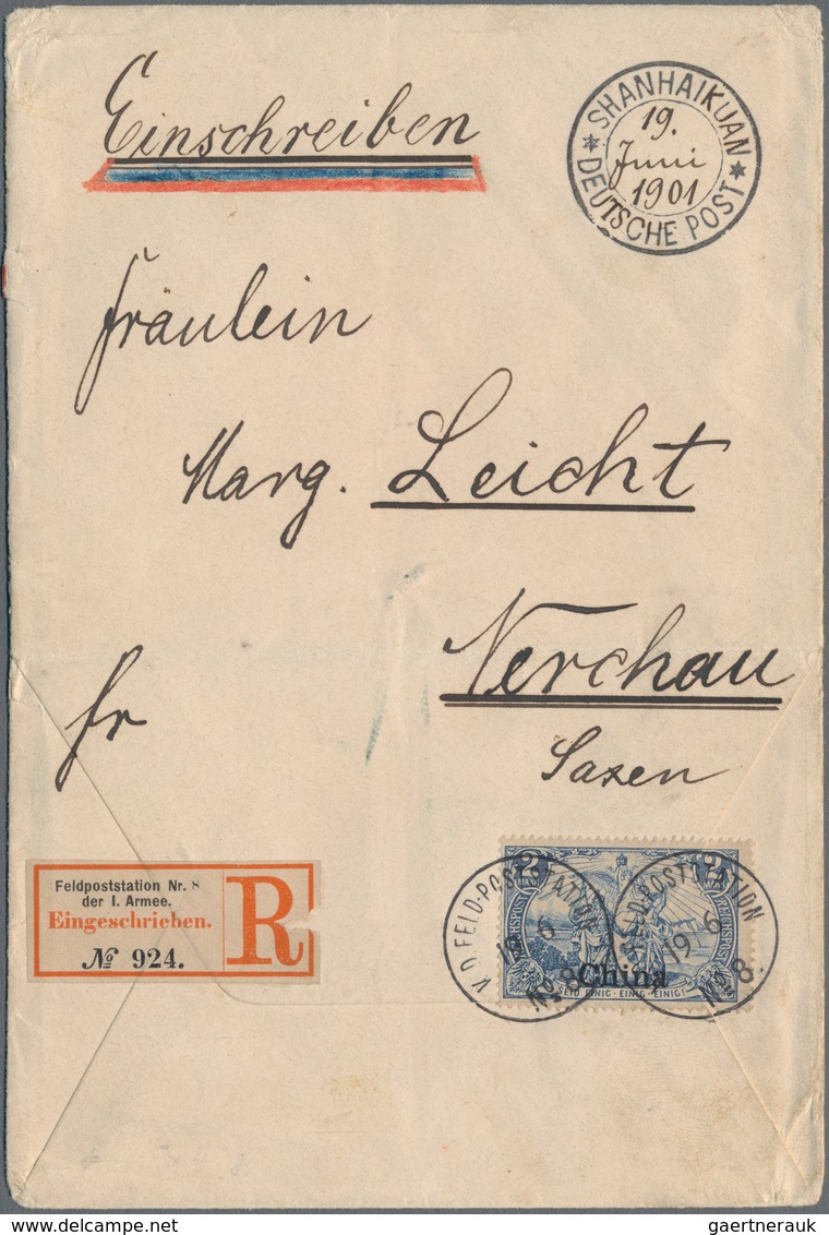 Deutsche Post In China - Besonderheiten: 1901 (19.6.), Einzelfrankatur 2 Mark (waagerechter Aufdruck - China (offices)