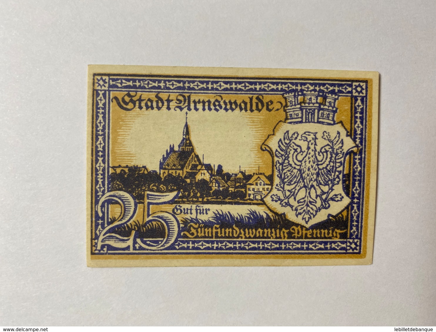 Allemagne Notgeld Arnswalde 25 Pfennig - Collections