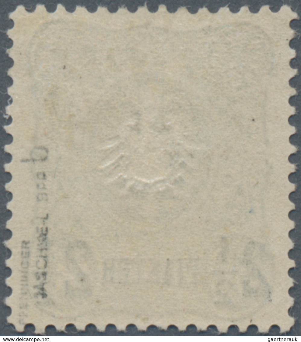 Deutsche Post In Der Türkei: 1884, Freimarke 2½ Piaster Auf 50 Pfg. Graugrün, Postfrisch, "echt Und - Turkey (offices)