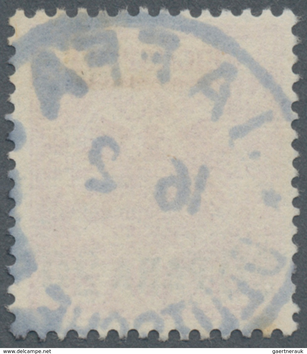 Deutsche Post In Der Türkei: 1899, Krone/Adler, 20 PA Auf 10 Pf., In Der Seltenen Farbe DUNKELROSA(R - Deutsche Post In Der Türkei